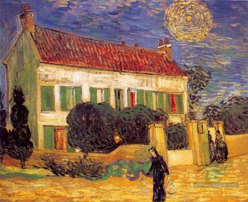  vincent - Maison Blanche de nuit Vincent van Gogh